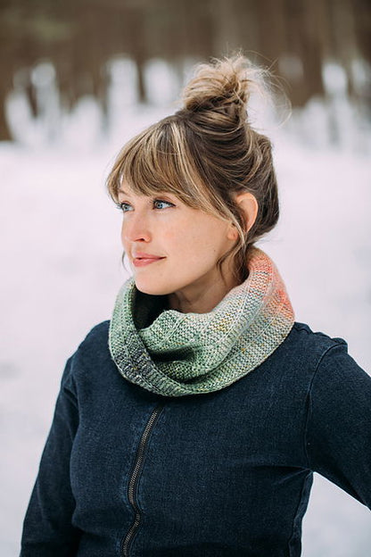 Pre Order - Andrea Mowry - Embrace Cowl: Celestial Fade Kit  - Merino Fingering Mini's