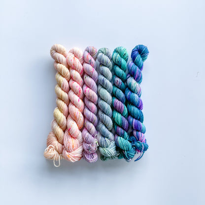 Pre Order - Andrea Mowry - Embrace Cowl: Celestial Fade Kit  - Merino Fingering Mini's