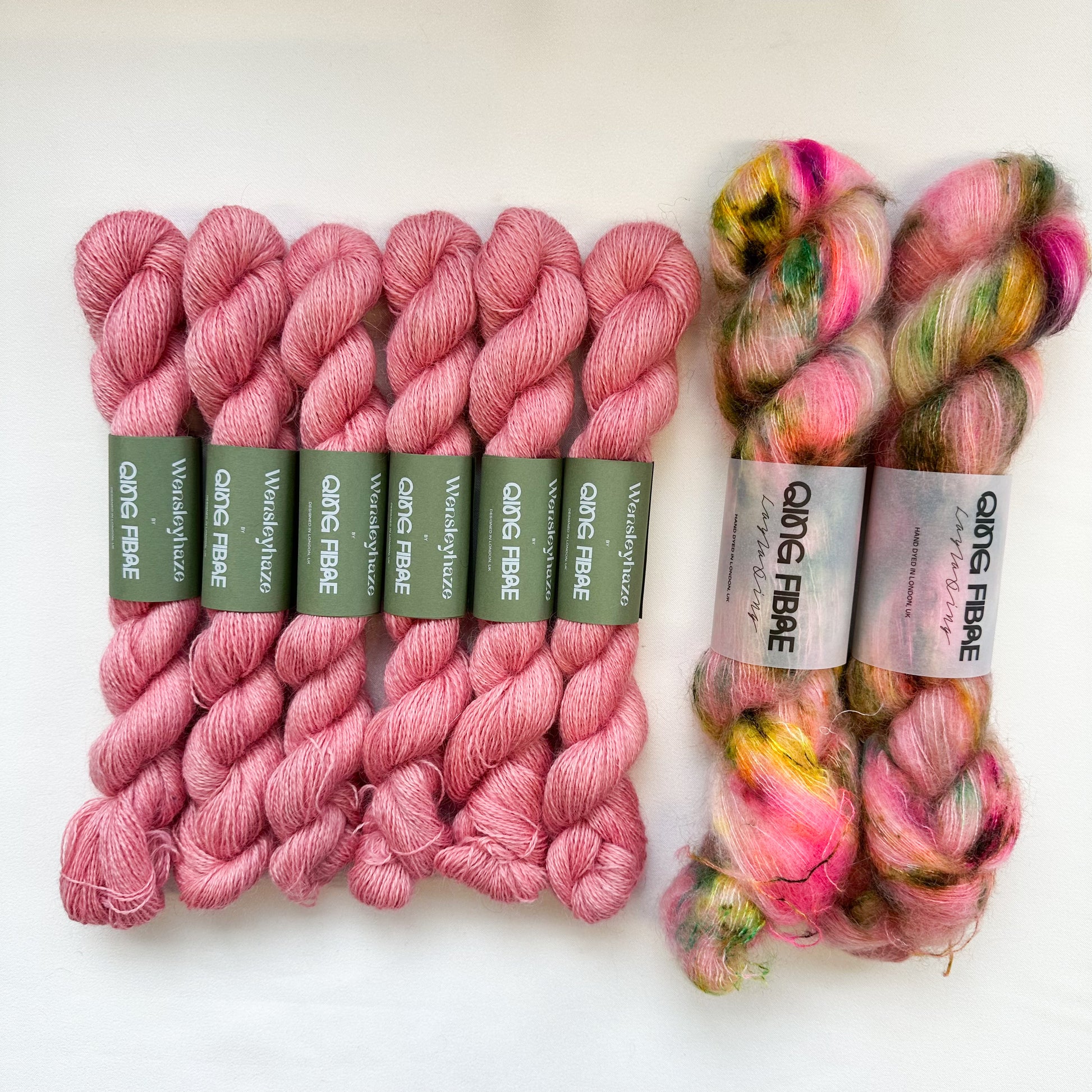 Speckled Hand Dyed Yarn in Sport Weight for Rose Cardigan, Indie