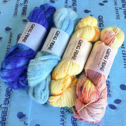 Pre-Order - Qing Fibre x Jaime Creates Project Box: 'Summer in Sorrento' Shrug