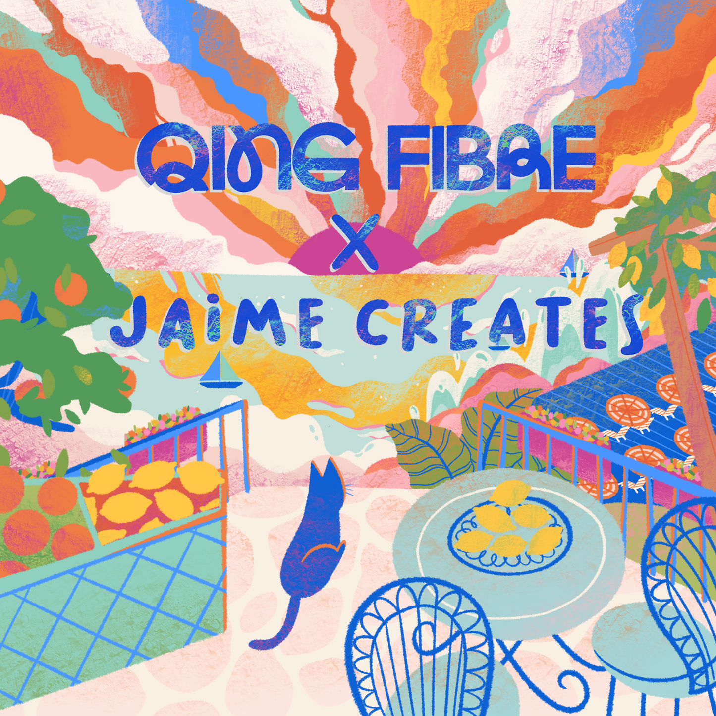 Pre-Order - Qing Fibre x Jaime Creates Project Box: 'Summer in Sorrento' Shrug