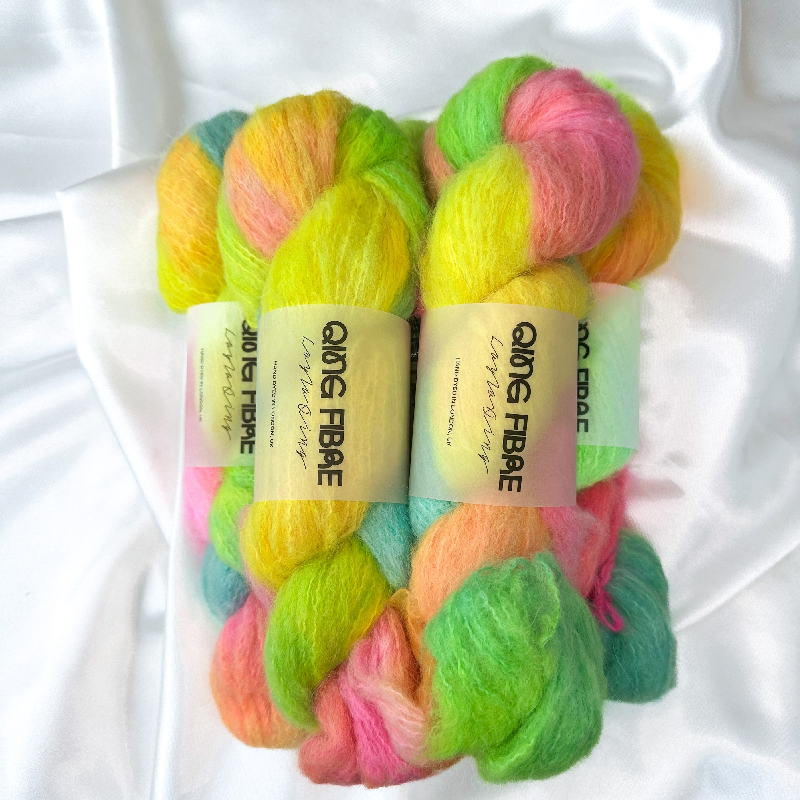 Melted Baby Suri Yarn - Qing Fibre - Indie Hand-Dyed Yarn